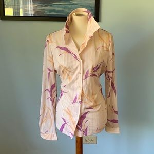 70s Vintage Ko Ko Knits Purple Polyester Blouse 20